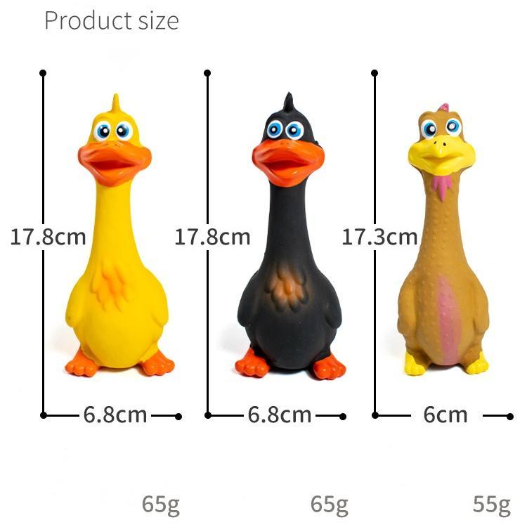 Squeaky Duck Chew Toy - 3 Pack